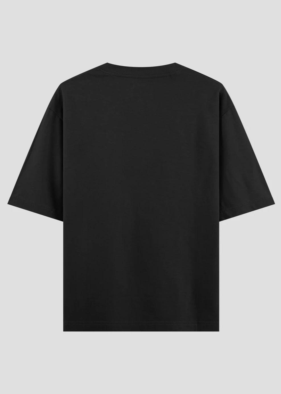 "DARK CAT" OVERSIZED BLACK T-SHIRT