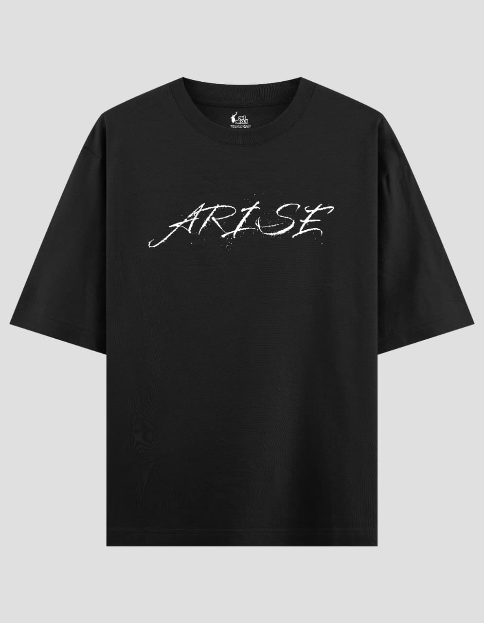 "ARISE" OVERSIZED BLACK T-SHIRT