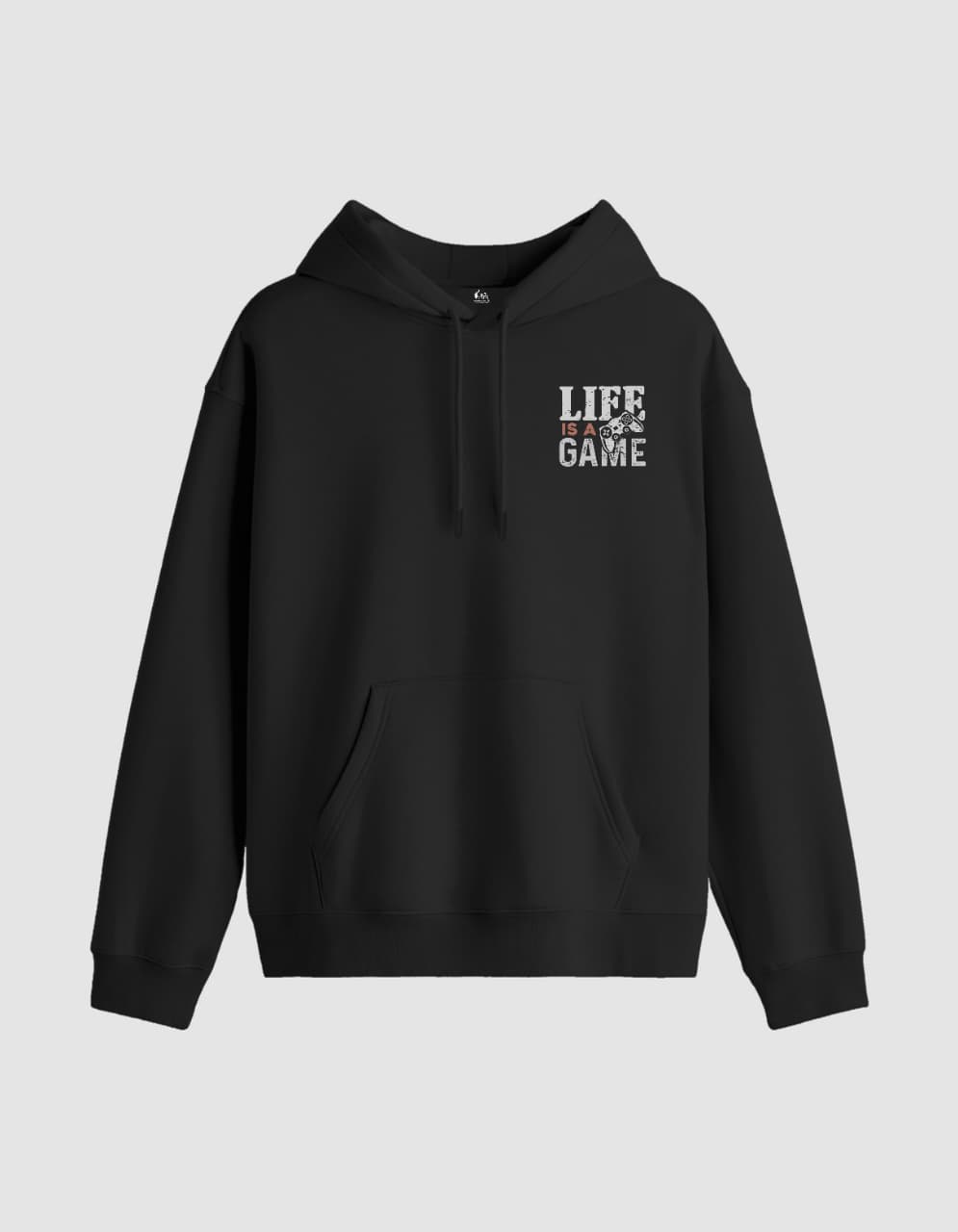 "LIFE IS A GAME | LET'S GO PLAY" BLACK HOODIE