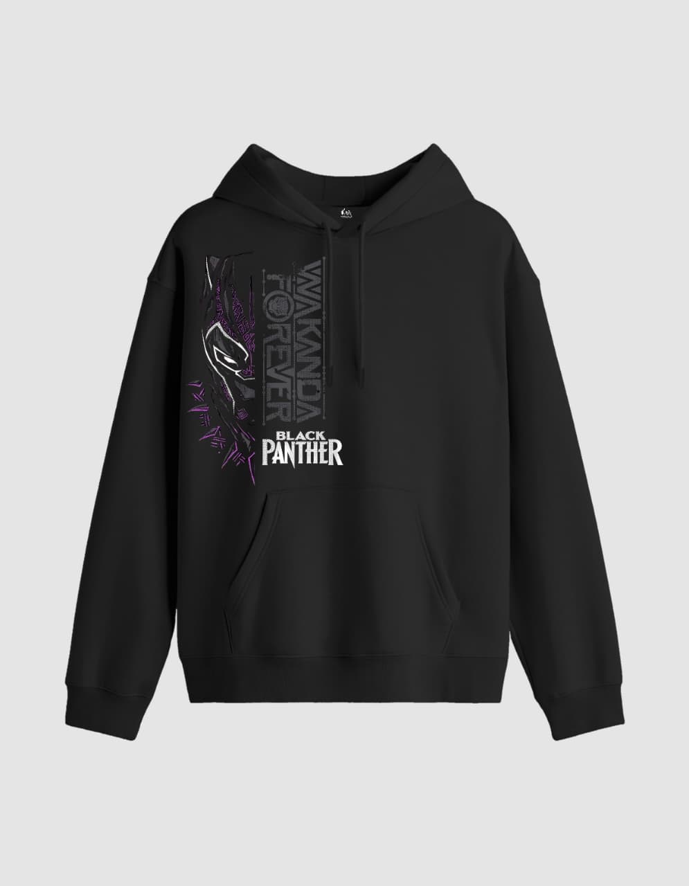 "MARVEL EDITION BLACK PANTHER WAKANDA FOREVER" BLACK HOODIE