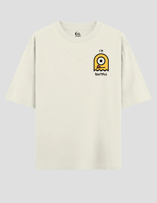 "I'M BOOTIFUL" OVERSIZED OFF WHITE T-SHIRT