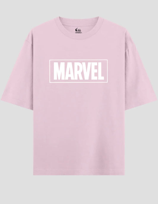 "MARVEL EDIITION" OVERSIZED PINK T-SHIRT