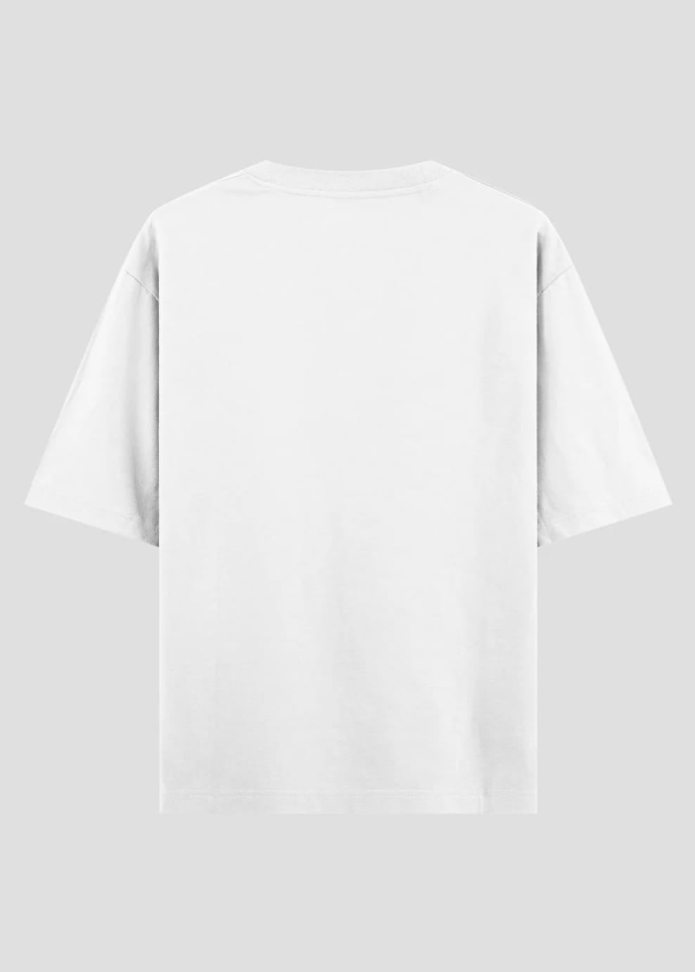 "CLASSIC CUSTOM MOTORCYCLE" OVERSIZED WHITE T-SHIRT