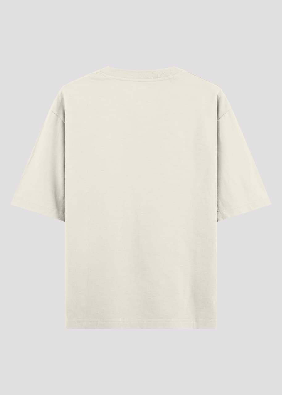 "I'M BOOTIFUL" OVERSIZED OFF WHITE T-SHIRT