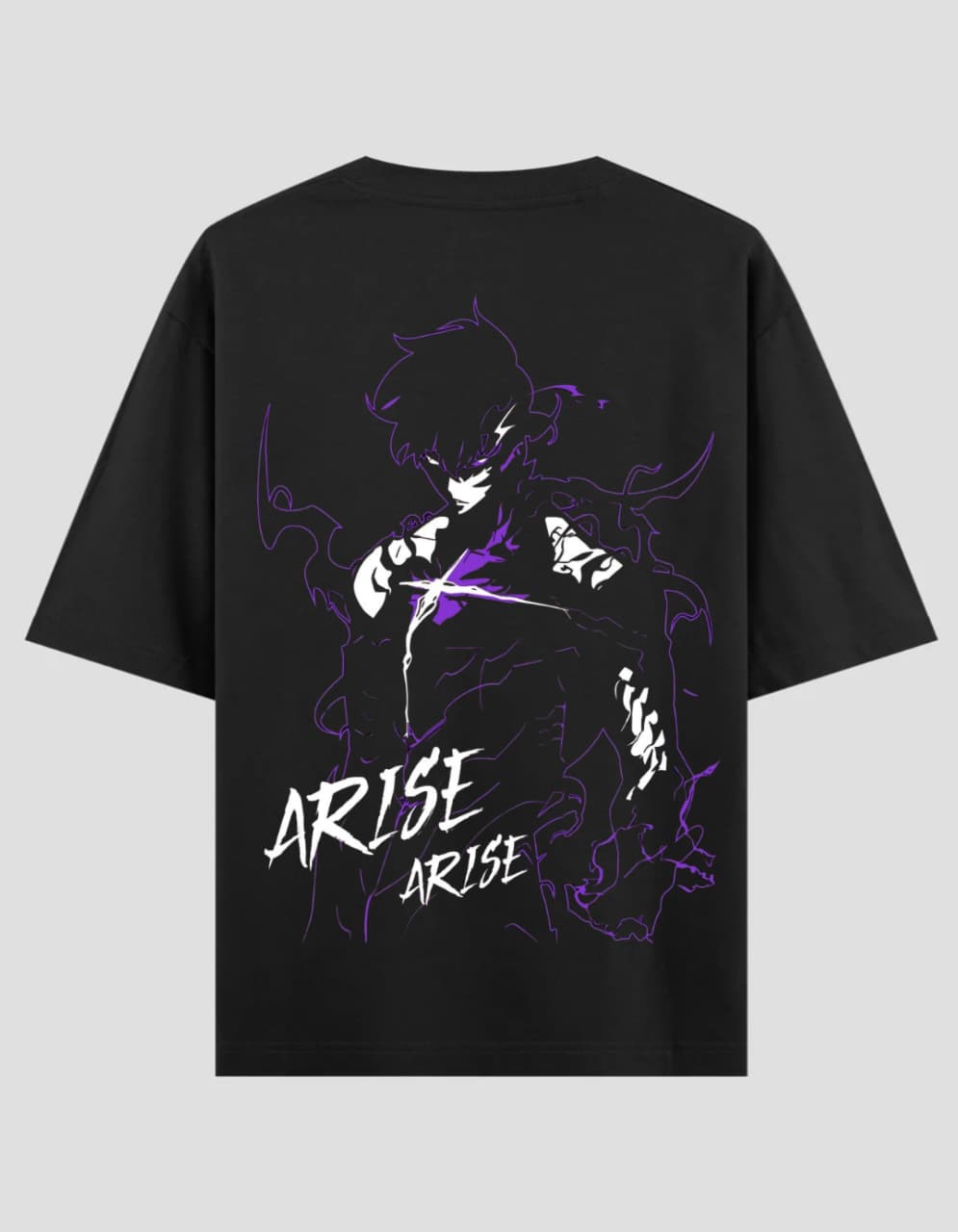 "ARISE" OVERSIZED BLACK T-SHIRT